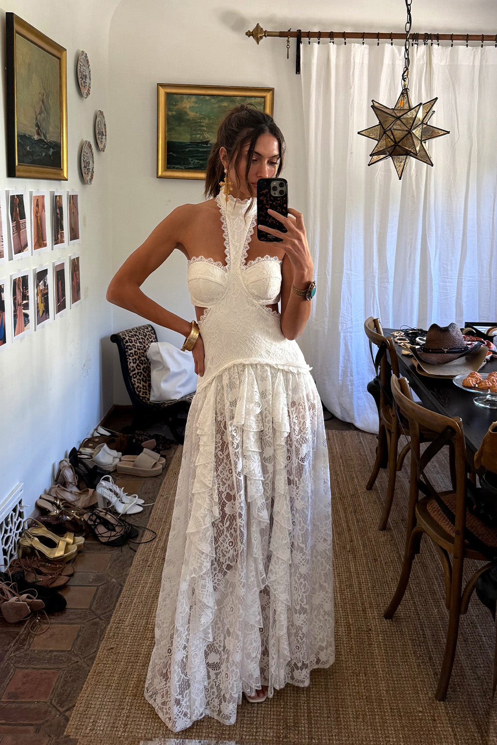 Princesa White Lace Dress