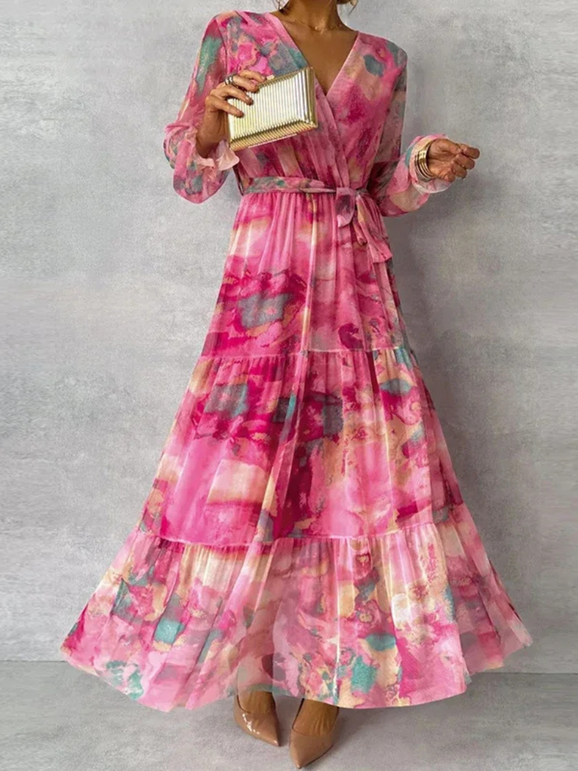 Krisa | Elegant Floral Dress