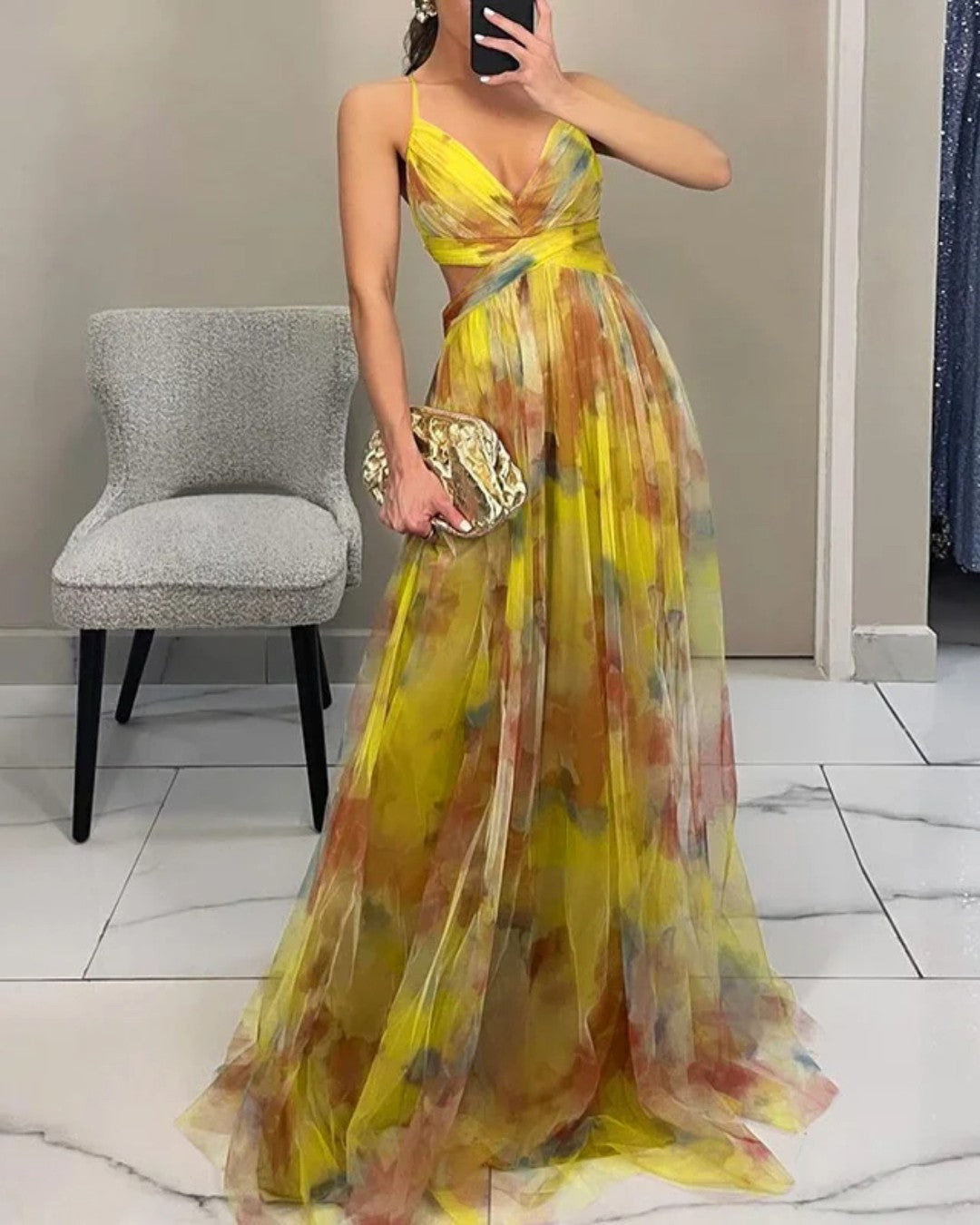 Maxi abito Eleganza Floreale