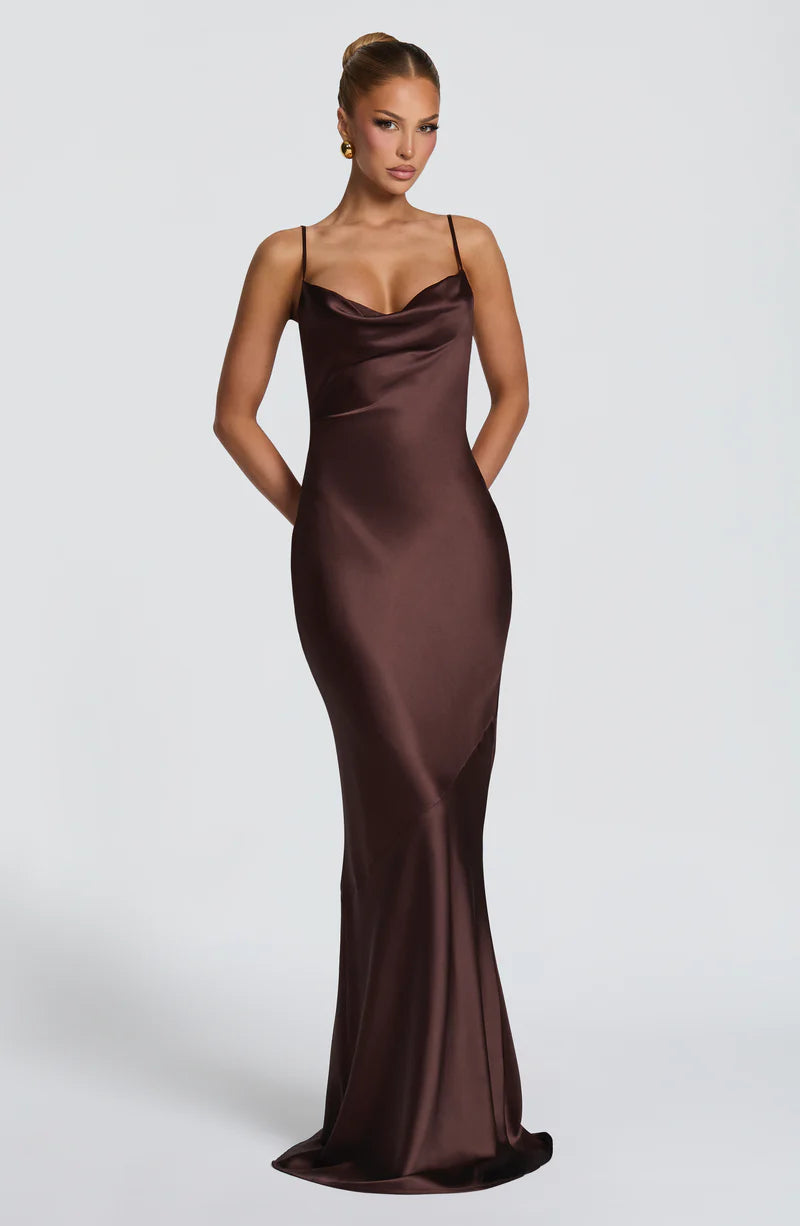 Celestia™ Satin Maxi Dress