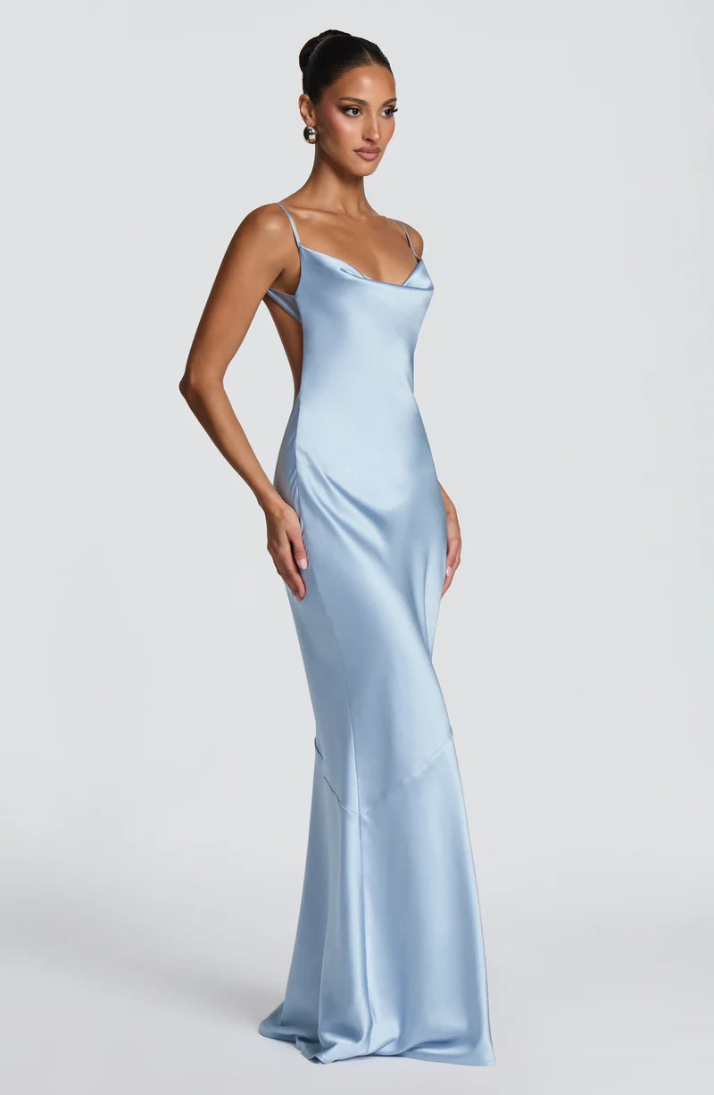Celestia™ Satin Maxi Dress