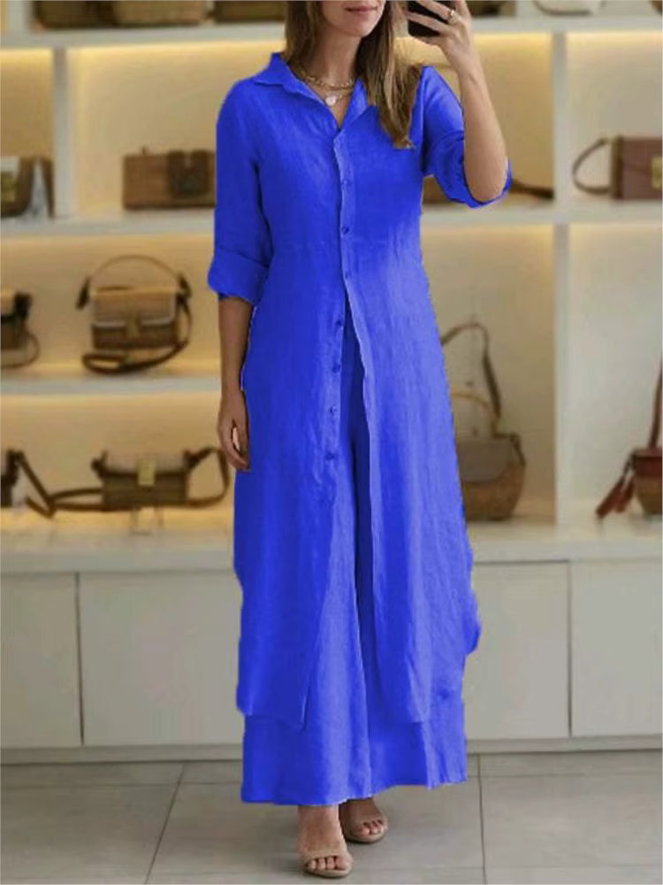 Azure Flow Maxi Dress