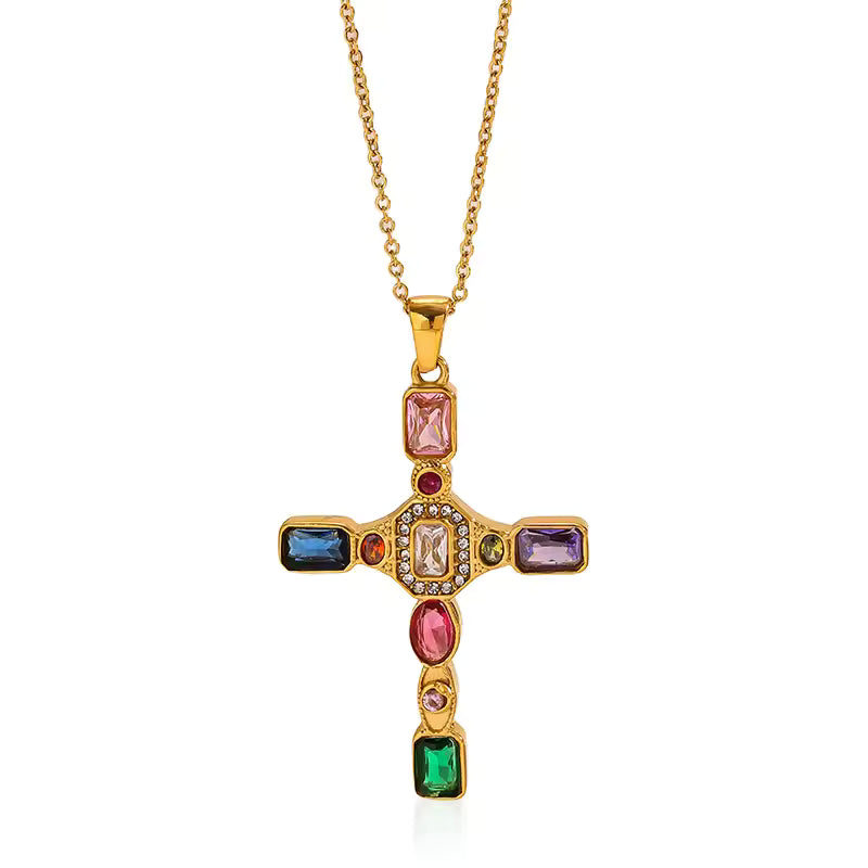 Radiant Cross Necklace