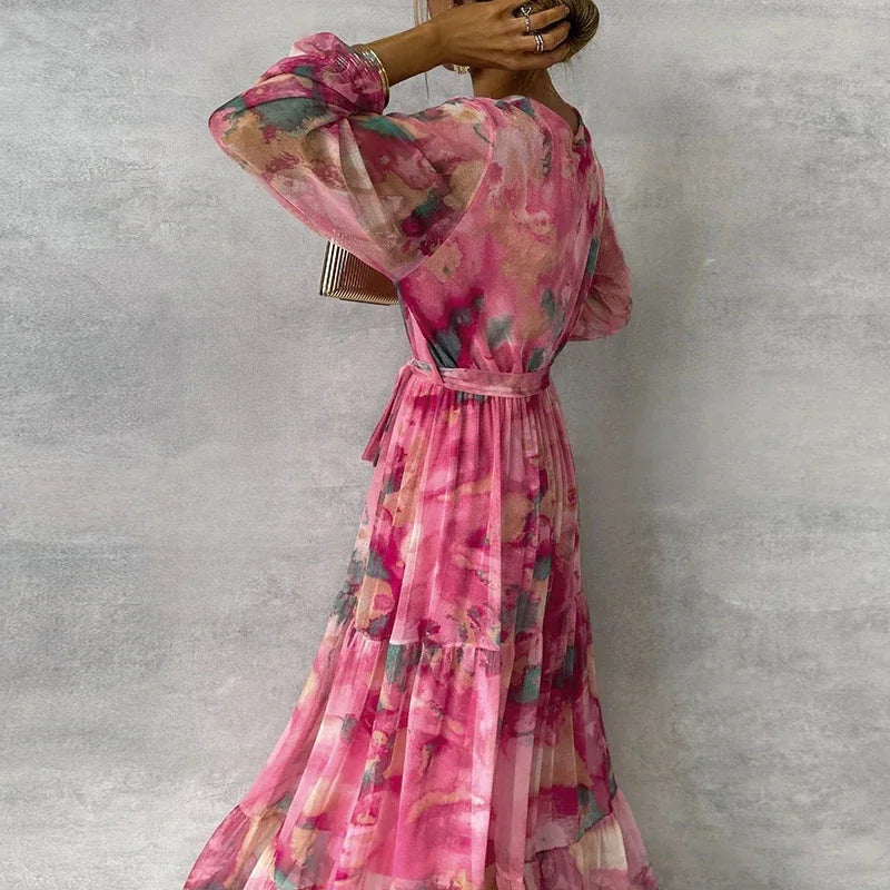 Krisa | Elegant Floral Dress
