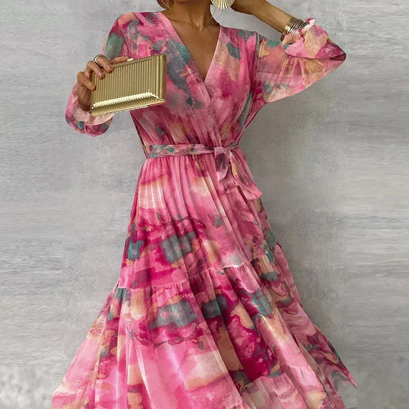 Krisa | Elegant Floral Dress