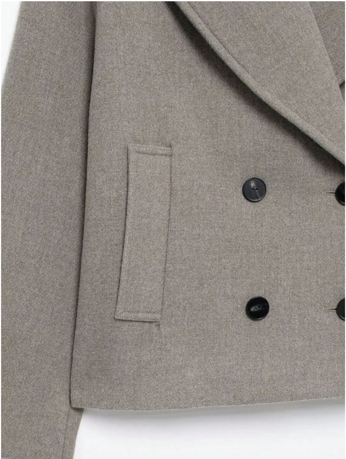 Cropped Peacoat
