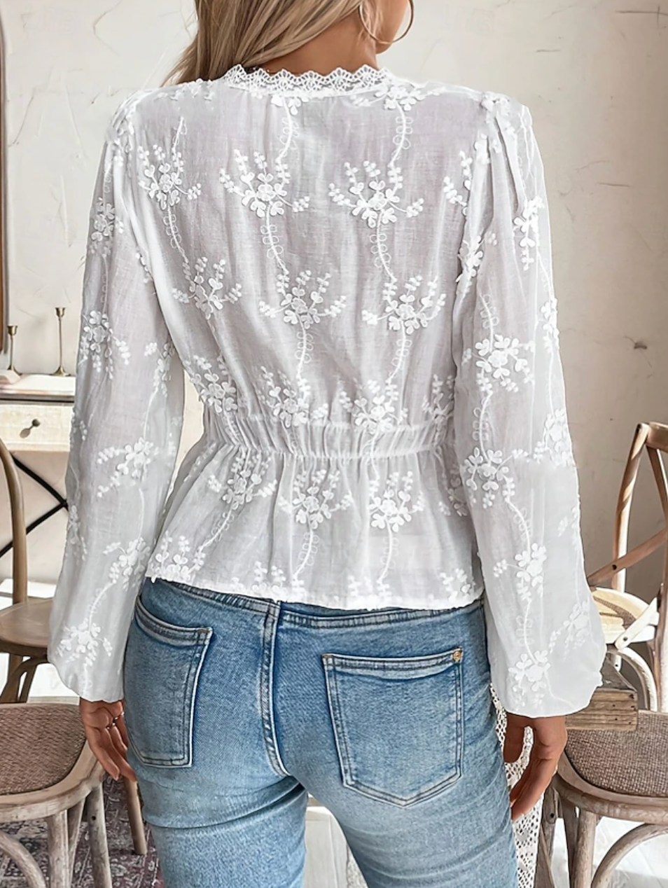 Balloon Sleeve Blouse