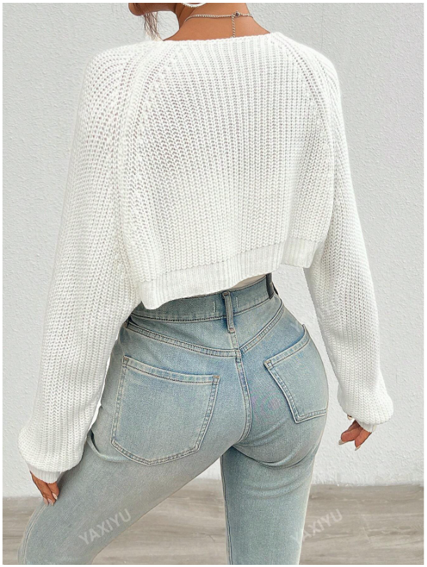 Solid Knitted Cardigan