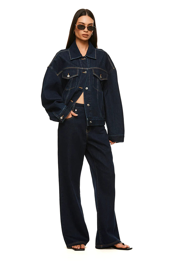 Completo jeans indaco