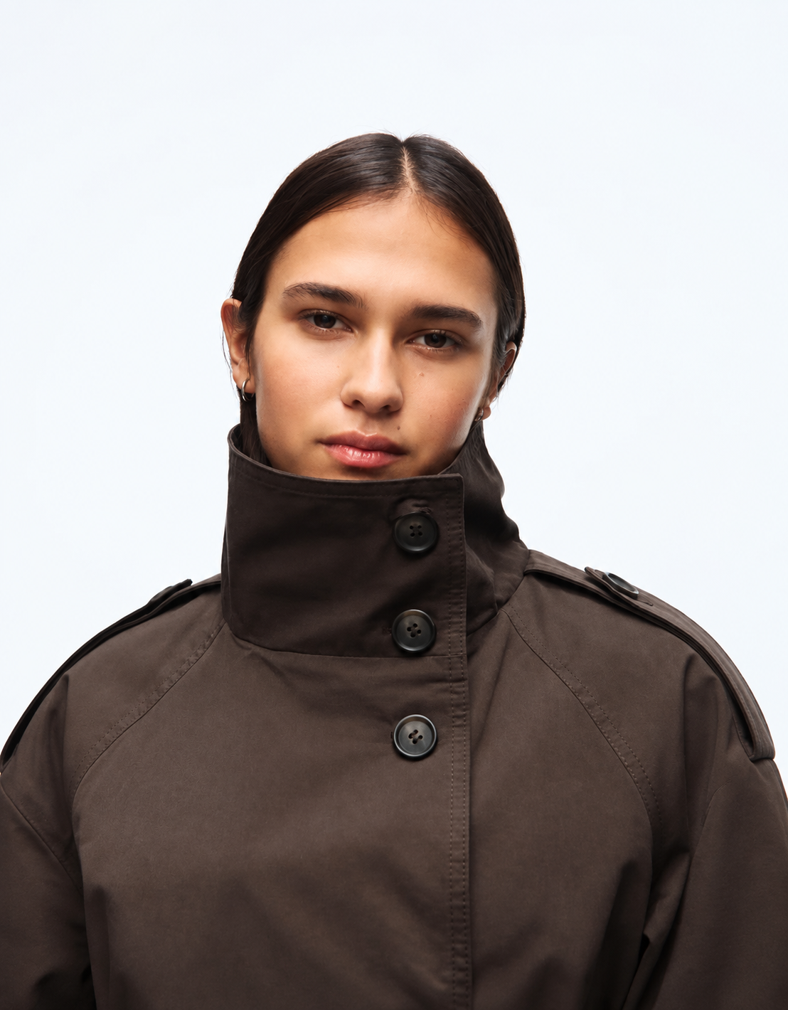 Cropped Trench Coat