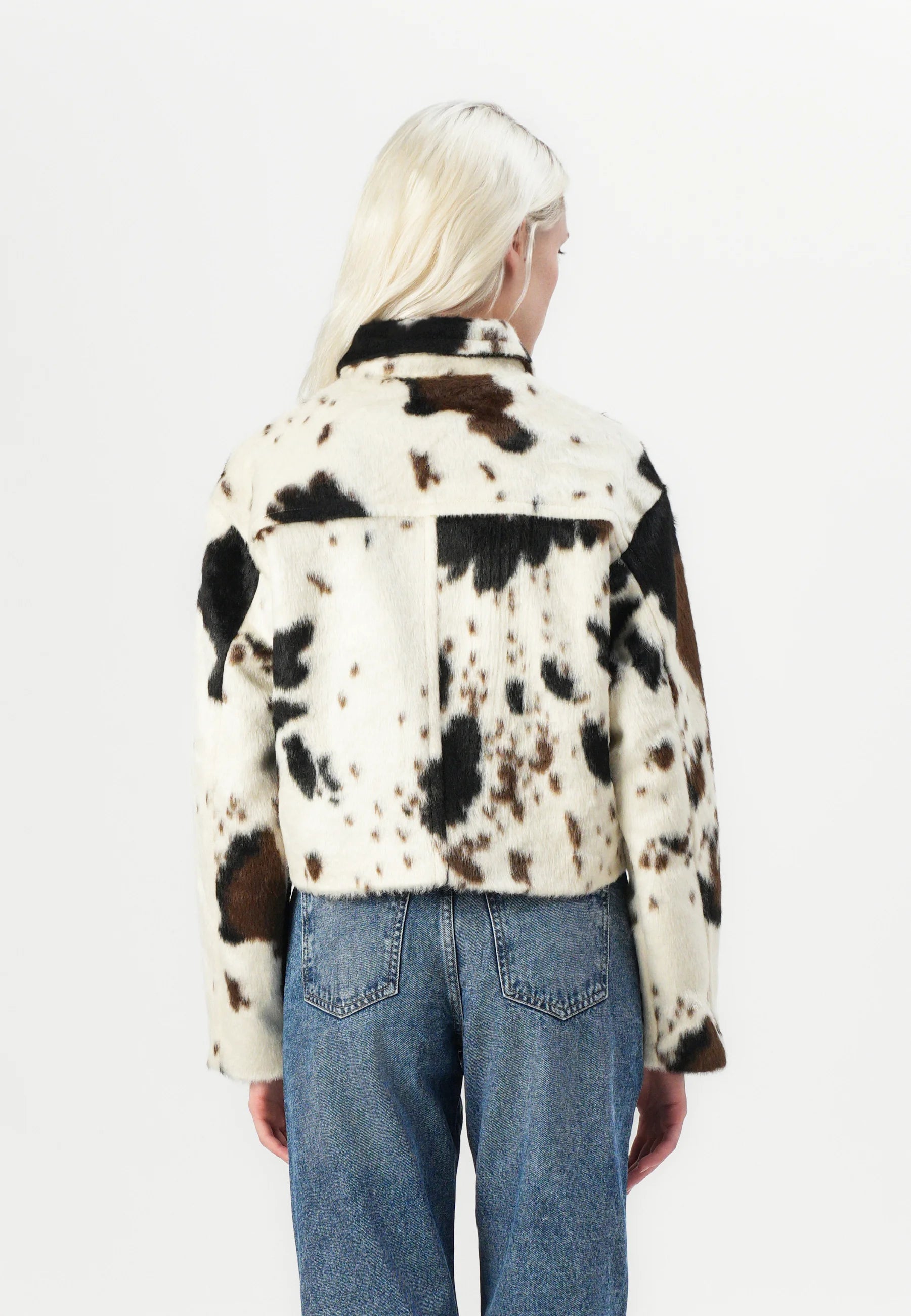 Print Faux Light Jacket