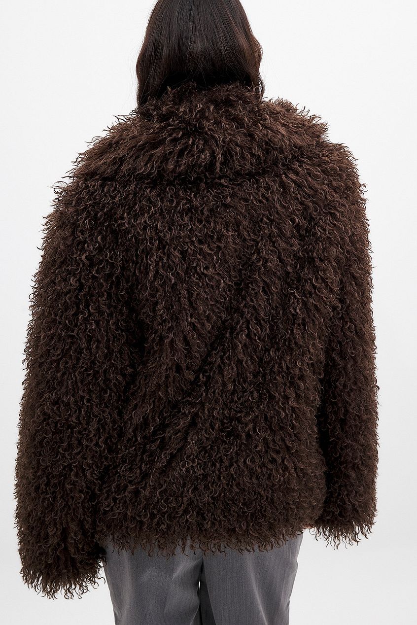Curly Faux Fur Jacket