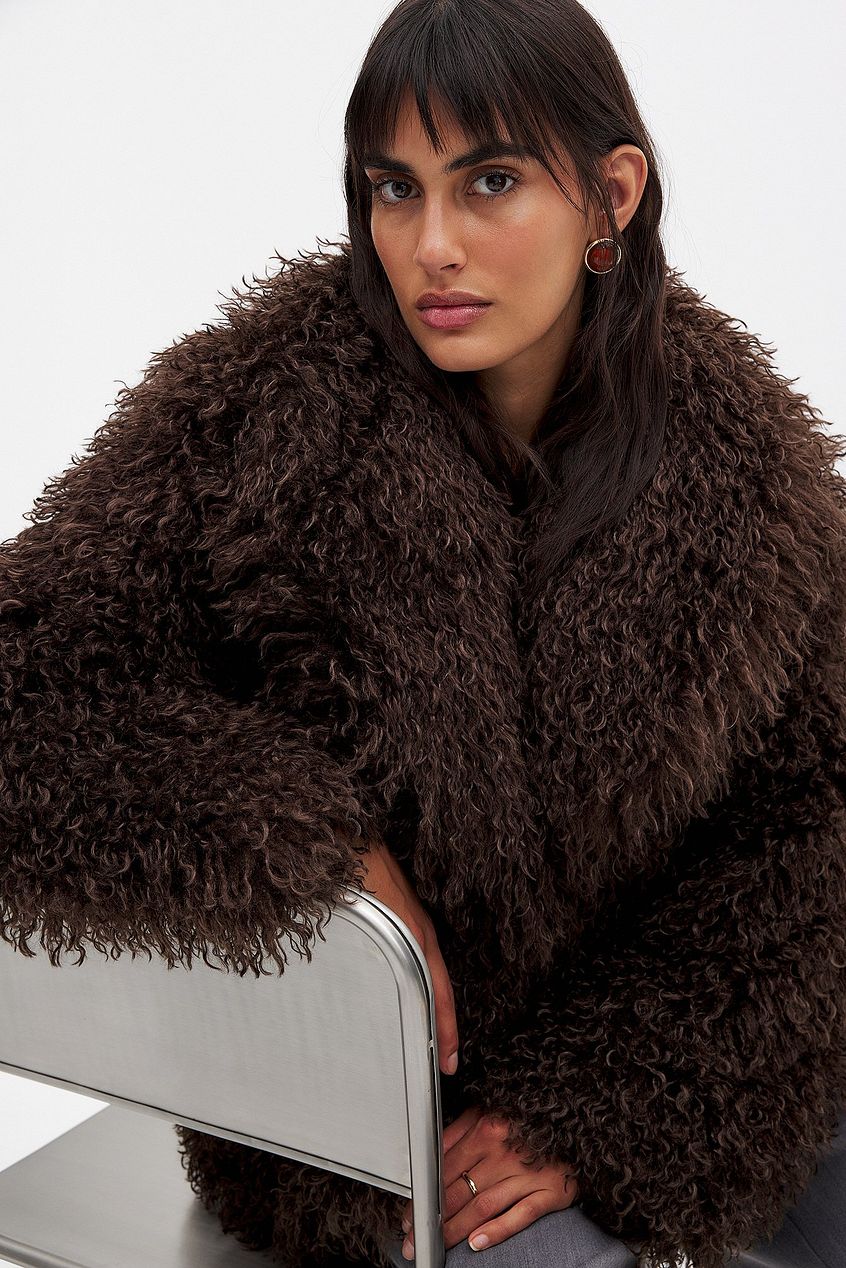 Curly Faux Fur Jacket