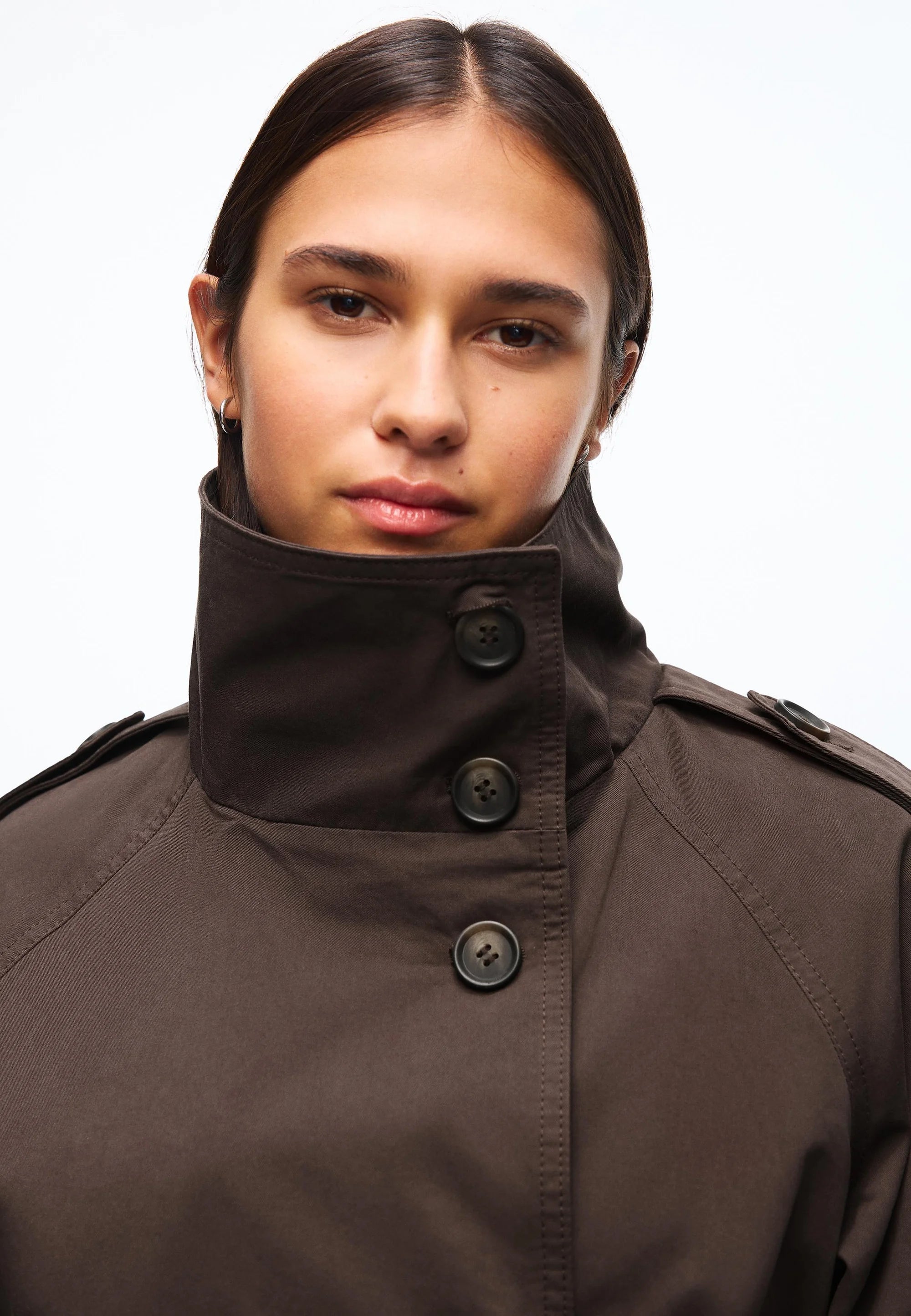 Cropped Trench Coat