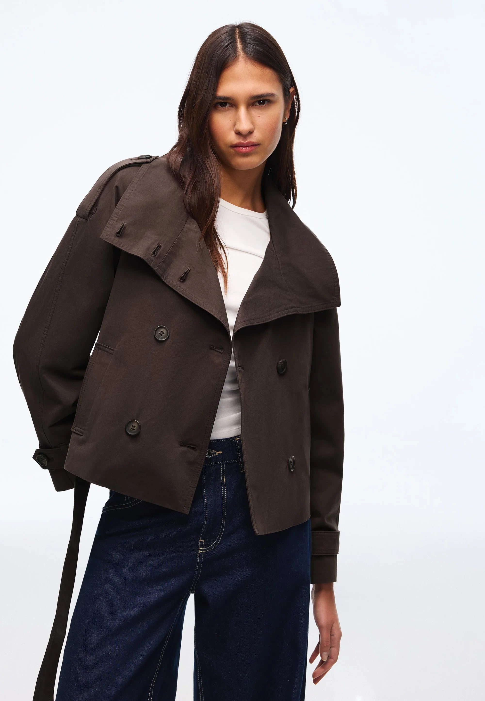 Cropped Trench Coat
