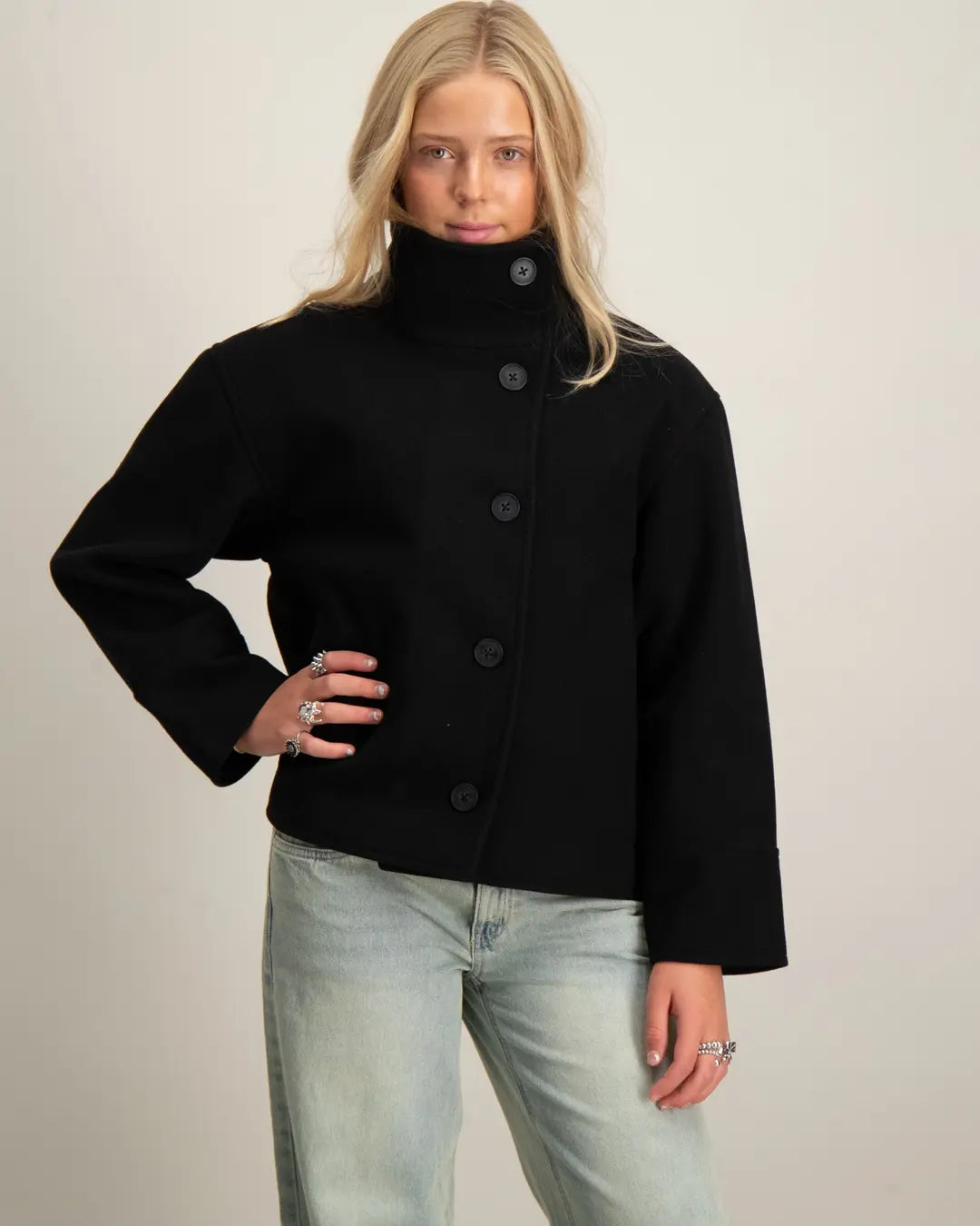 Metro Noir Trench Coat