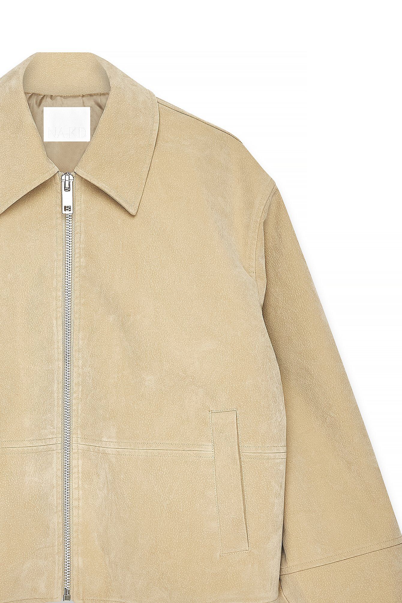 Classic Zip Suede Jacket