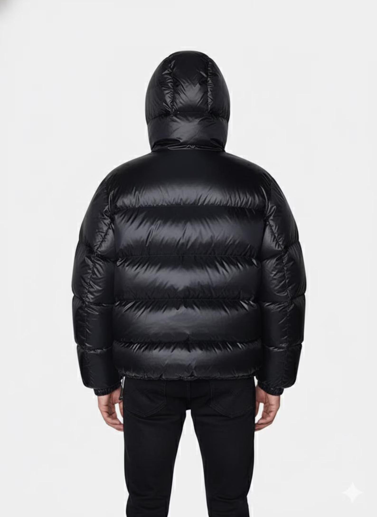 Black Stüssy Puffer Jacket