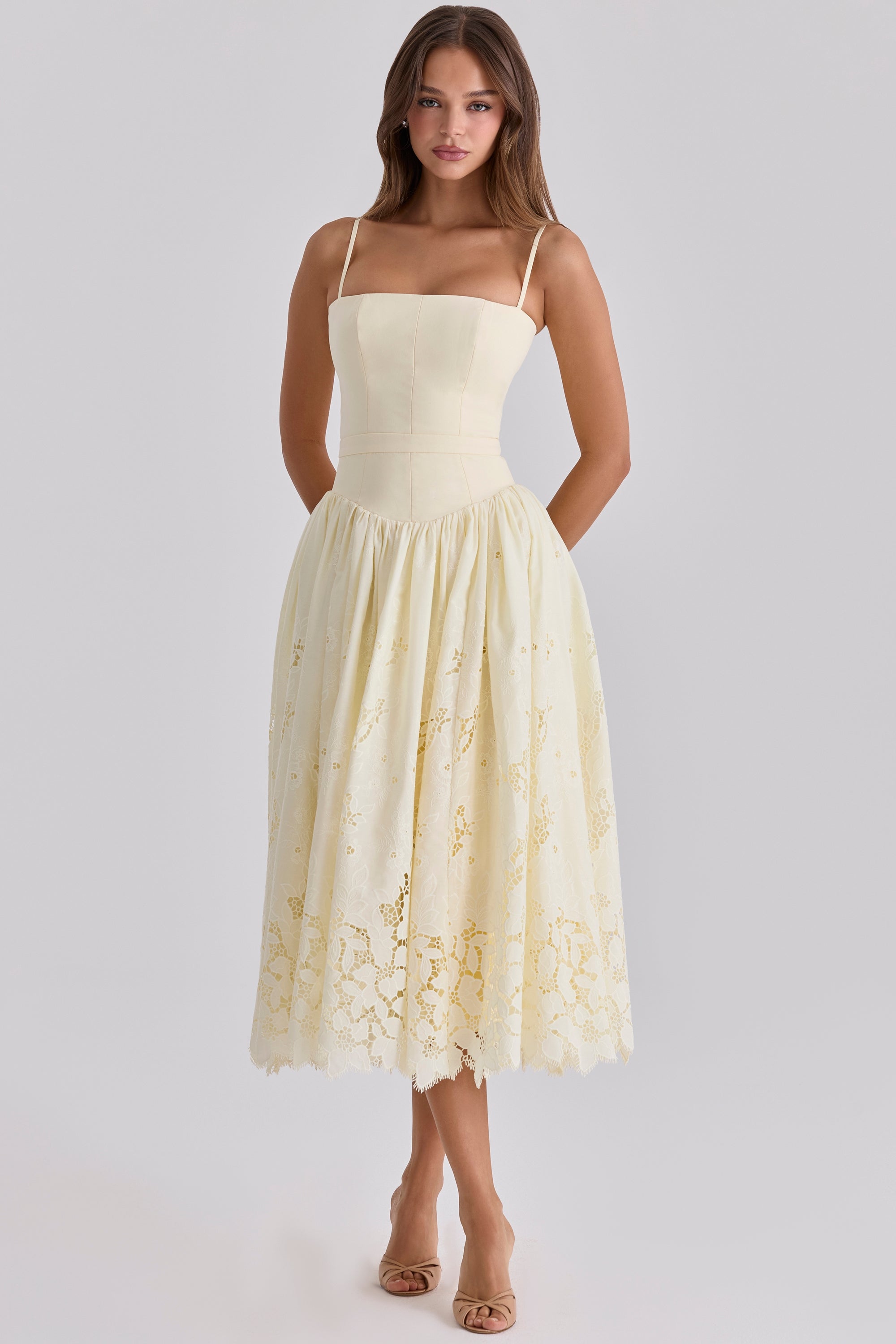 Luna Lace Midi Dress