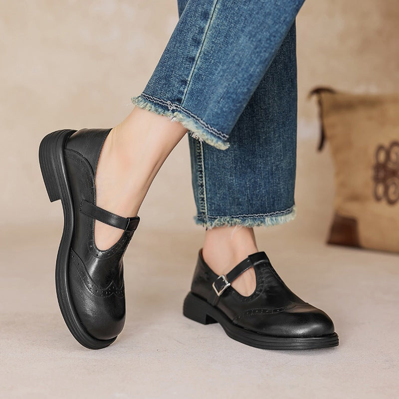 Celeste Retro Buckle Shoes