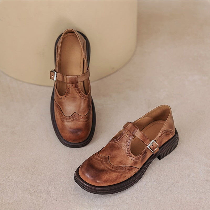 Celeste Retro Buckle Shoes