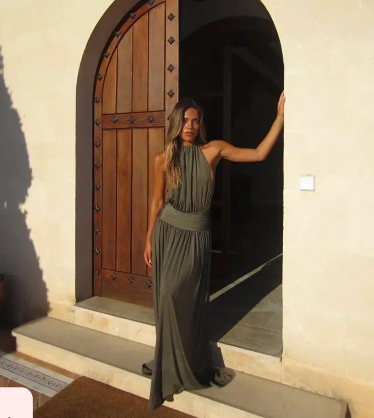 Serene Halter Maxi Dress