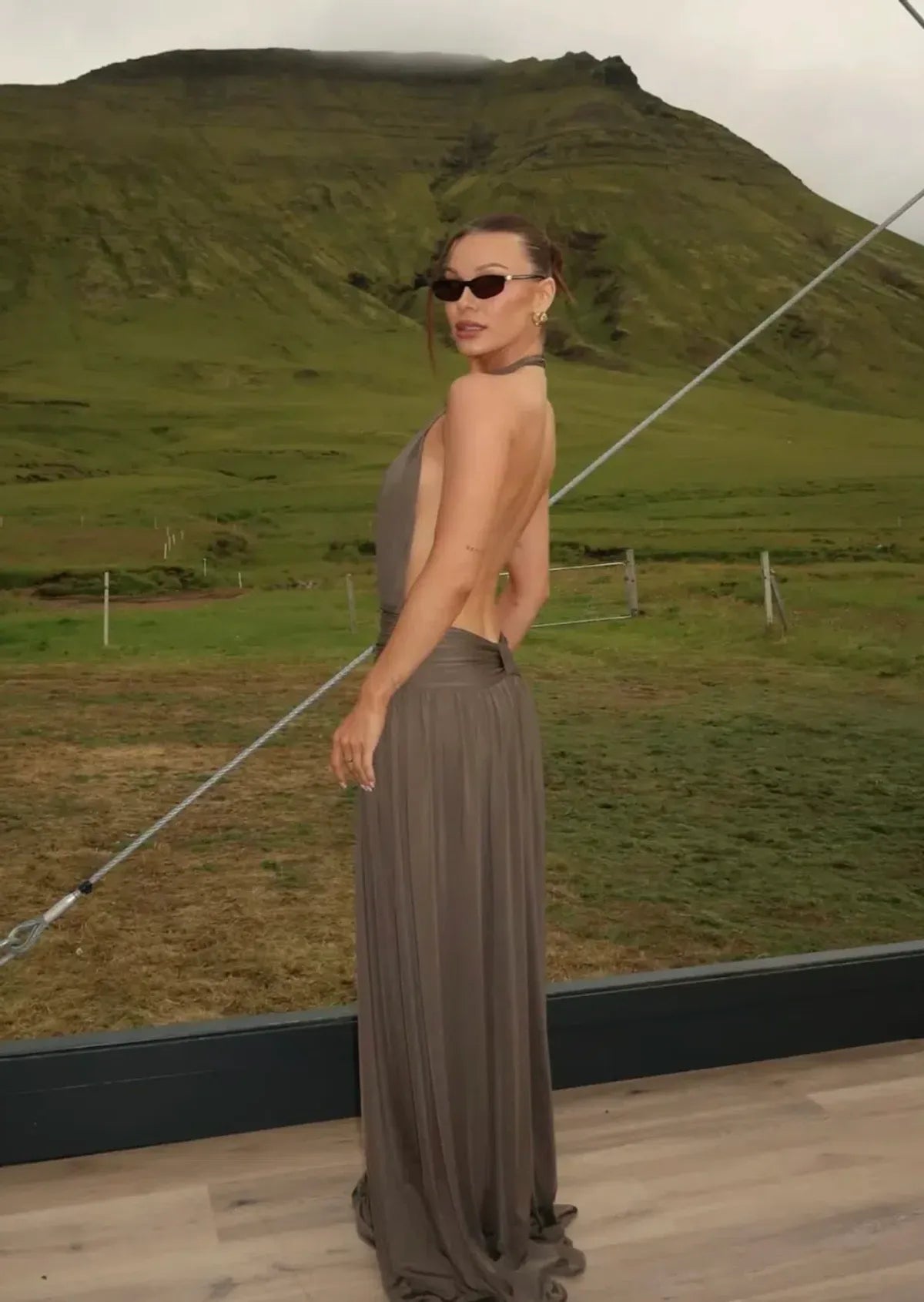 Serene Halter Maxi Dress