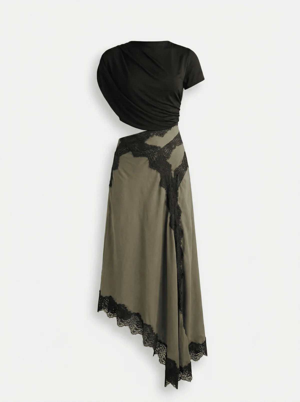 Set composto da gonna lunga in pizzo e top