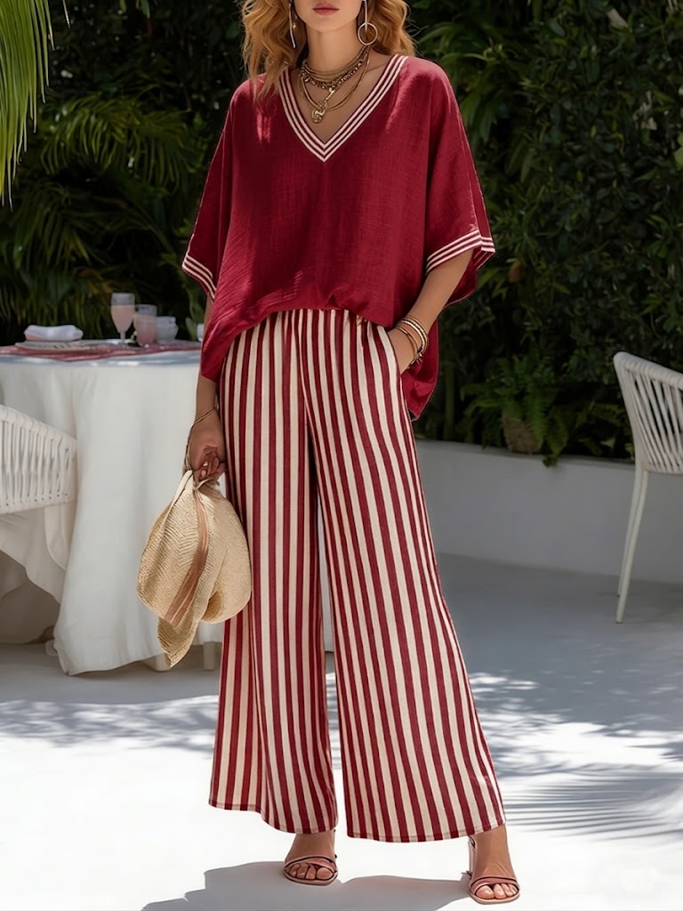 Set casual a righe Audrey