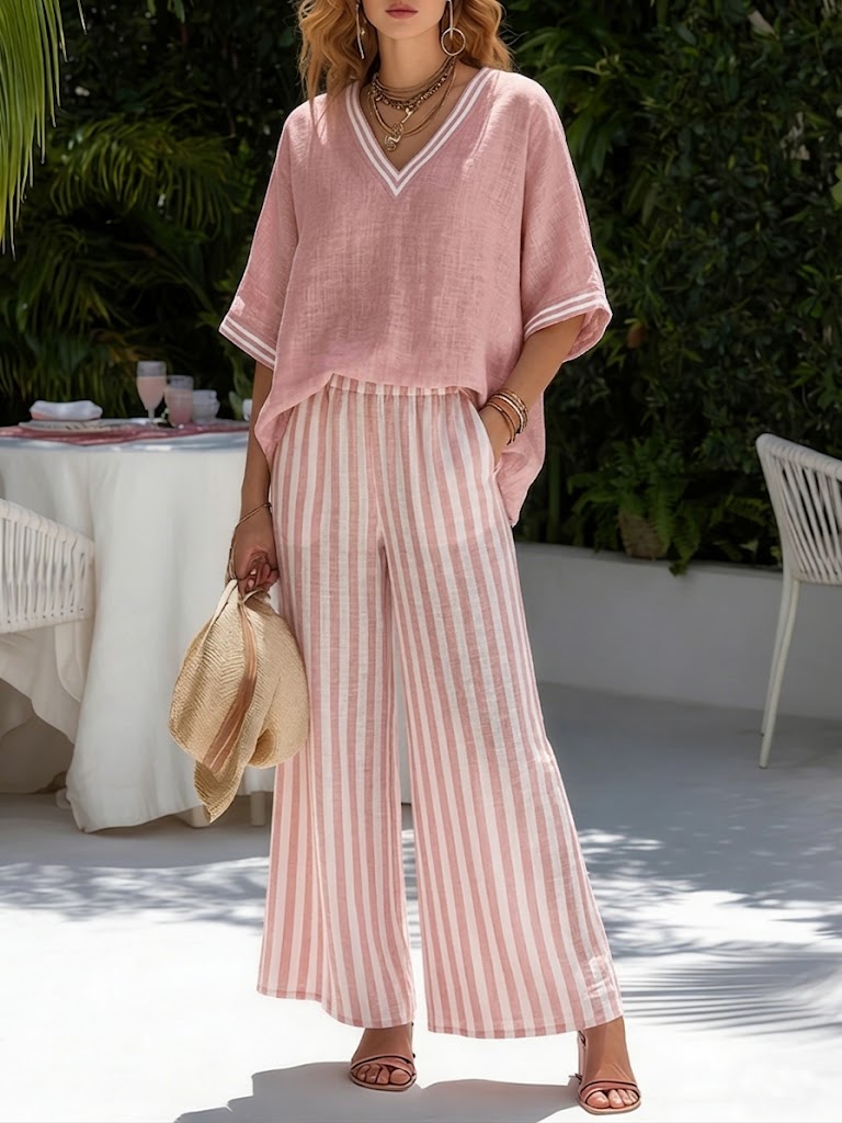 Set casual a righe Audrey