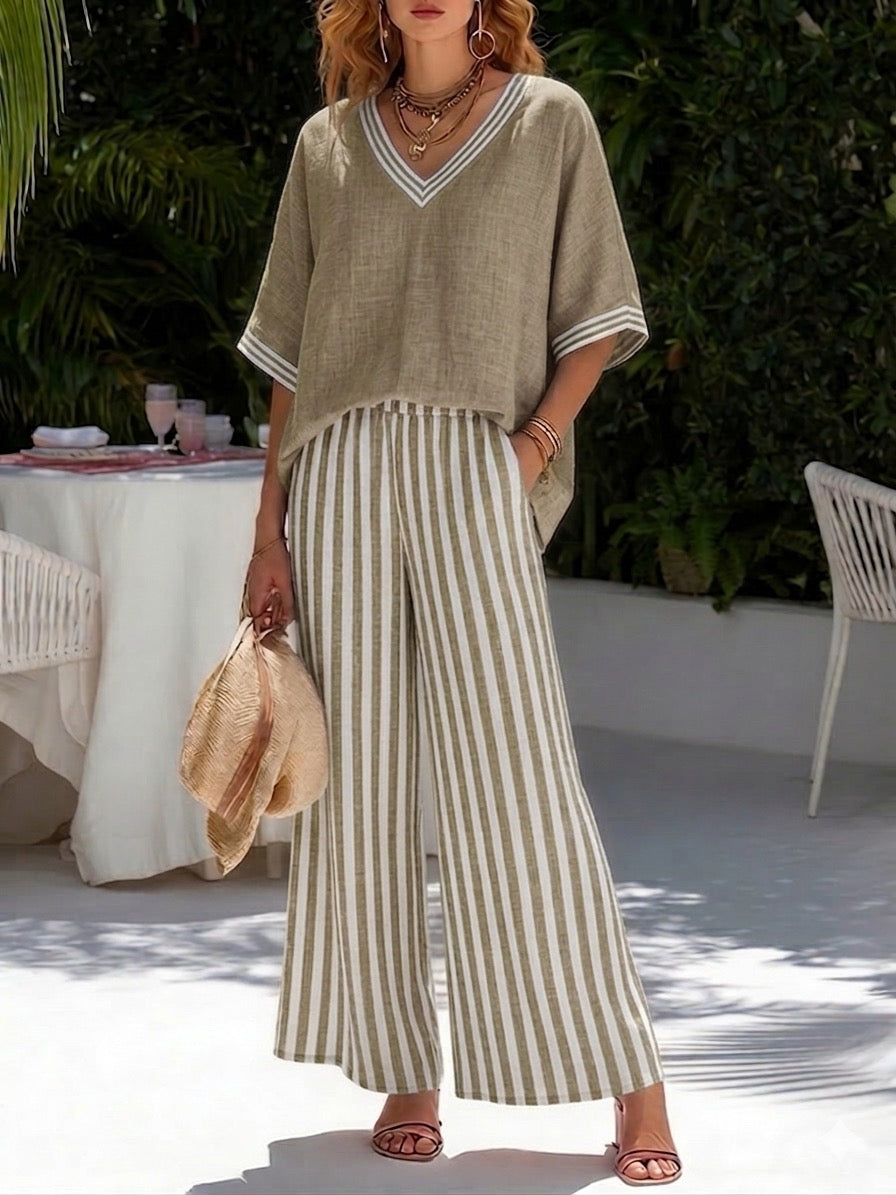 Set casual a righe Audrey