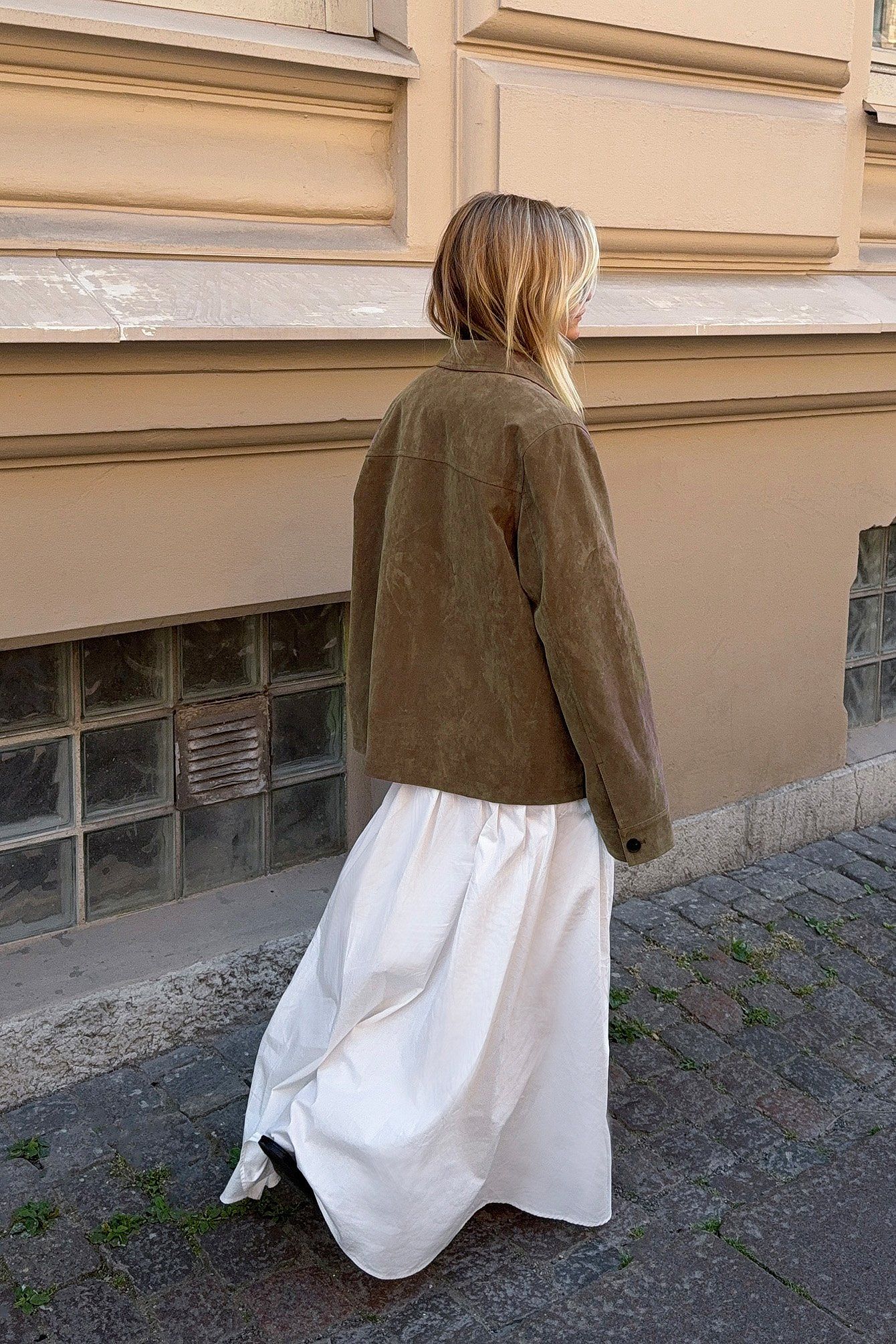 Faux Suede Pocket Jacket