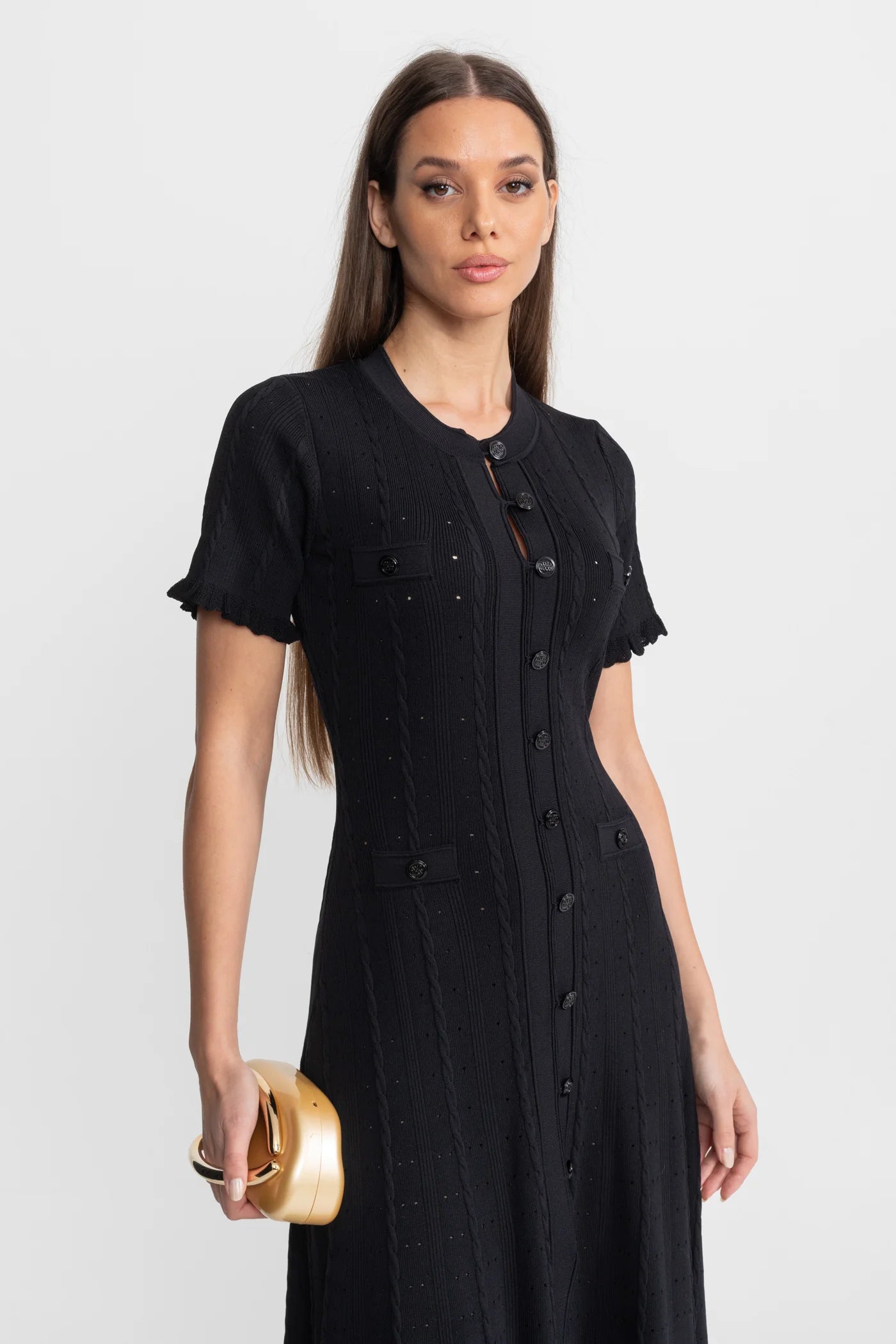 Celeste Button Midi Dress