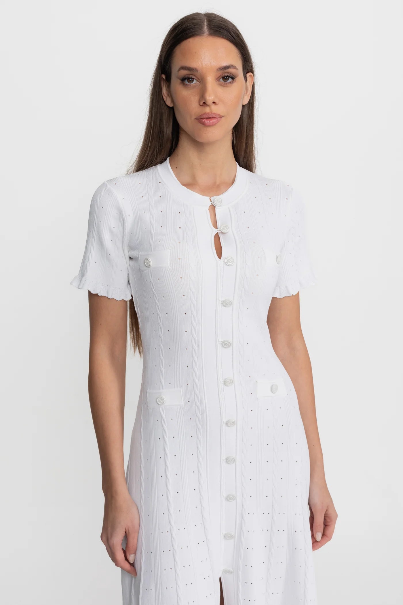Celeste Button Midi Dress