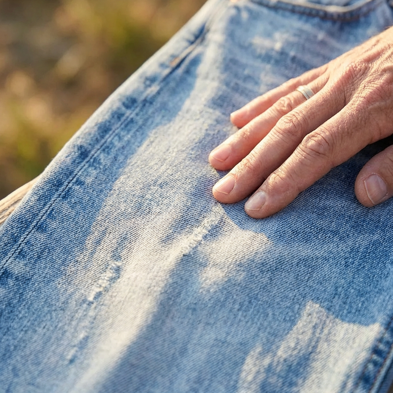 Jeans dritti corti da donna in stile retrò