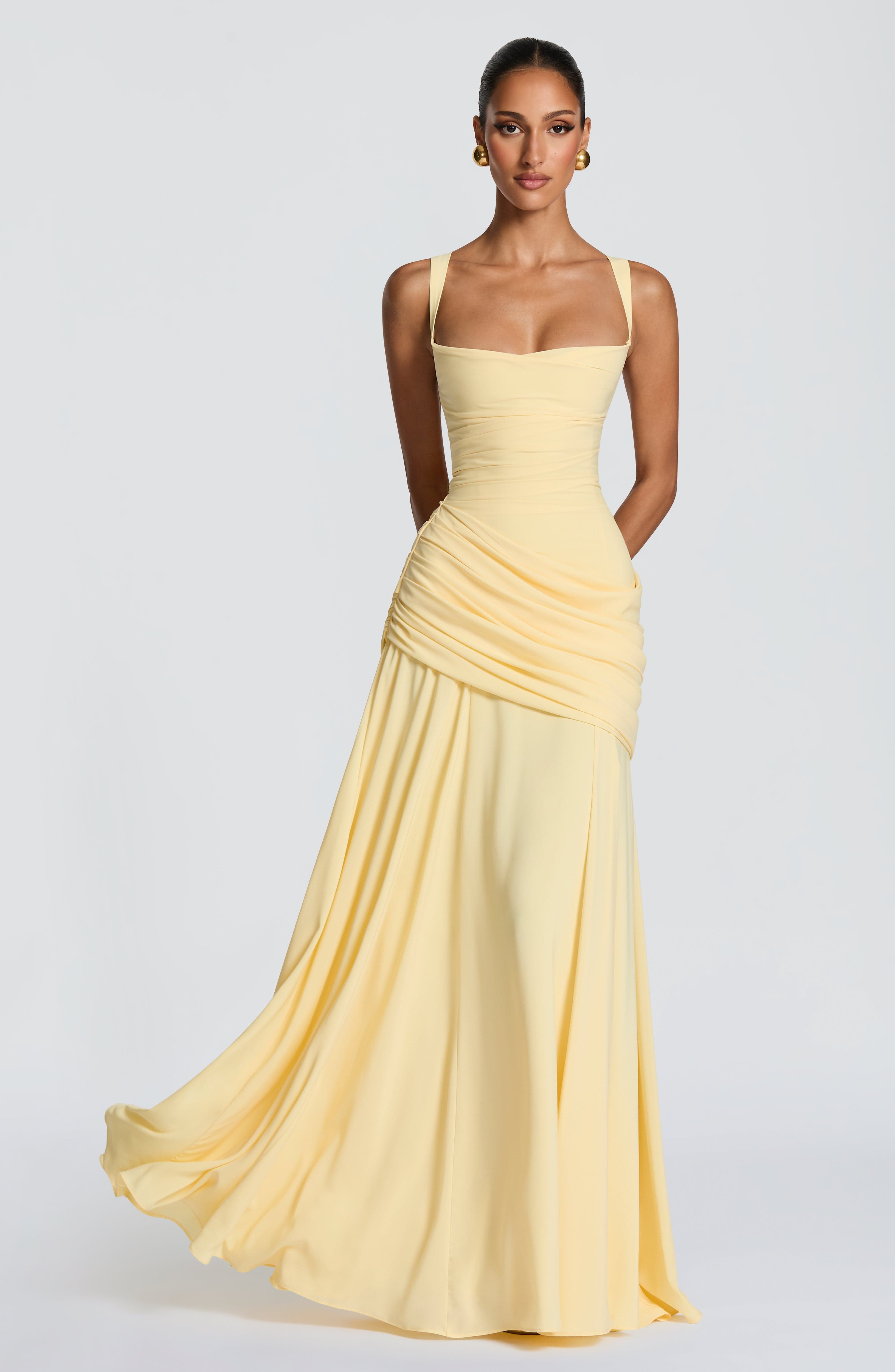 Luma Maxi Dress - Lemon