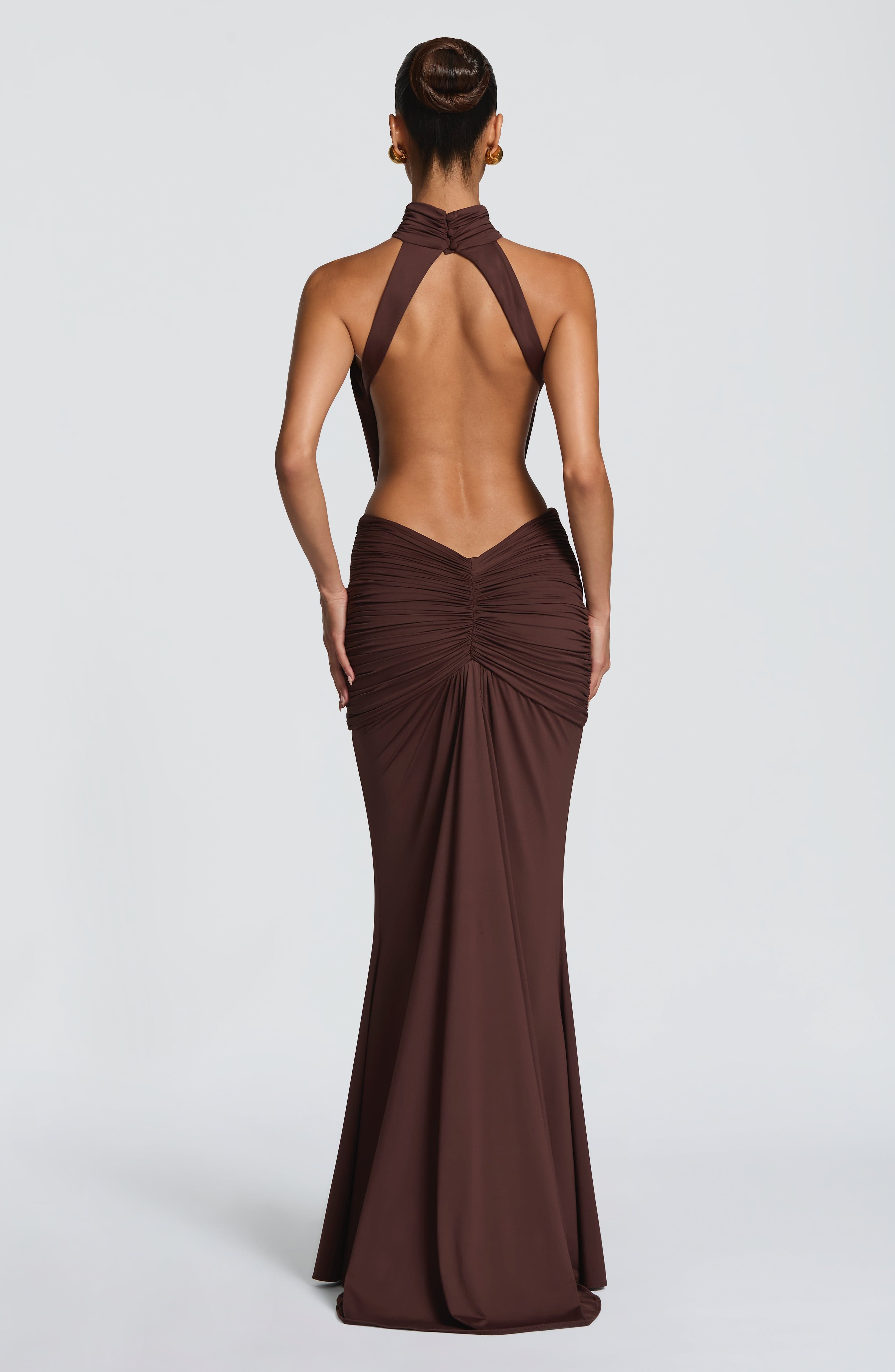 Plum Brown Dress