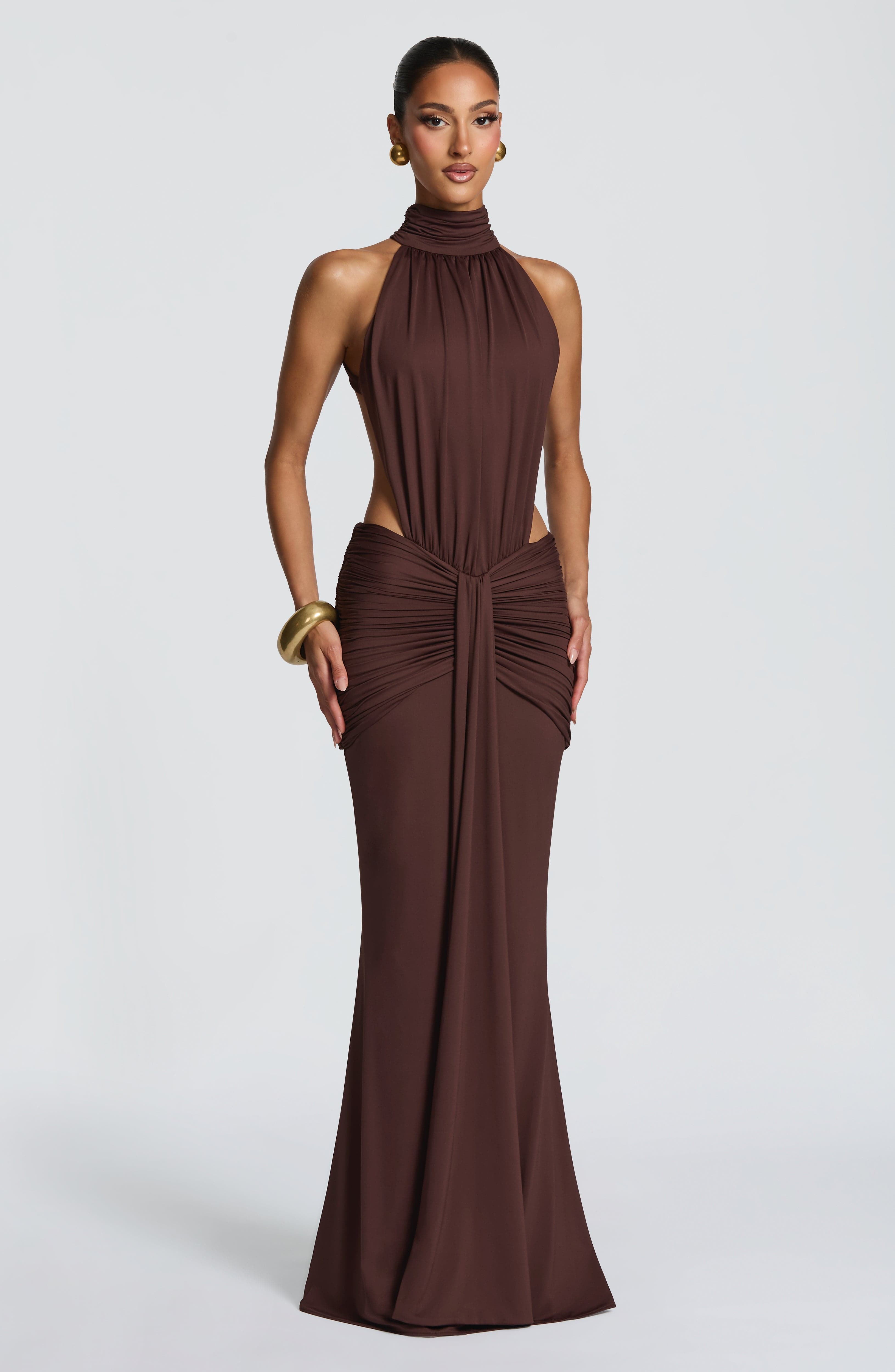 Plum Brown Dress