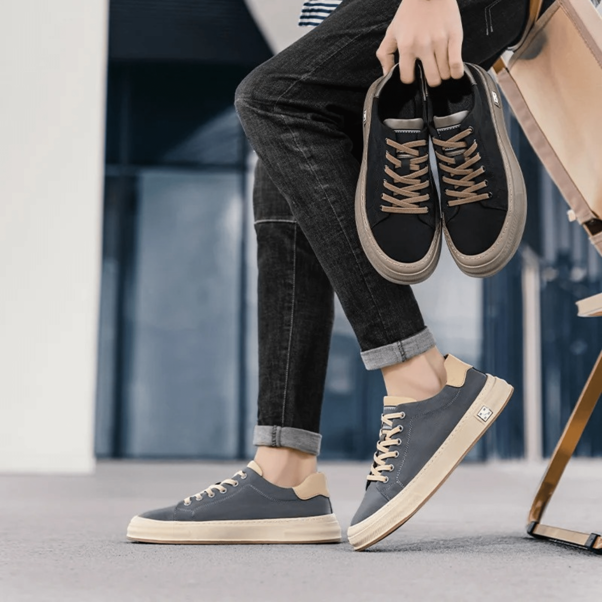 Comfort Moderno con Suola Crema